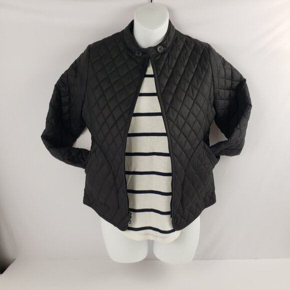 Banana Republic XS Petite Black Lightweight Puffer Jacket Womens Coat Fall - Picture 1 of 16